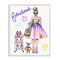 Stupell Industries Fabulous Girl & Dog Framed Giclee, design by Jess Stempel